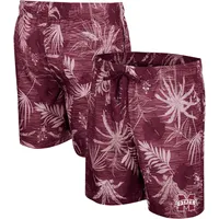 Short de bain What Else is New pour hommes Colosseum Maroon Mississippi State Bulldogs