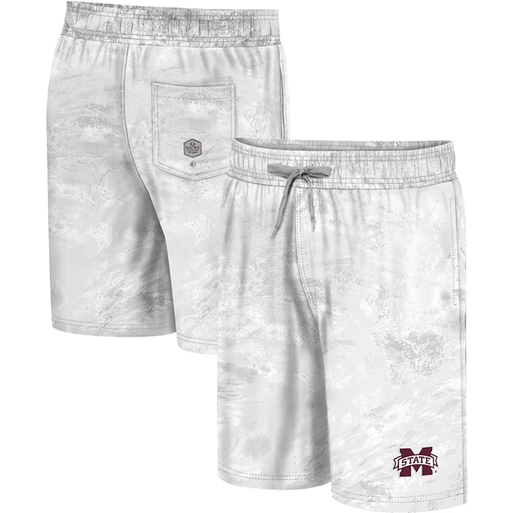 Colosseum White Mississippi State Bulldogs Realtree Aspect Ohana Short de bain pour homme