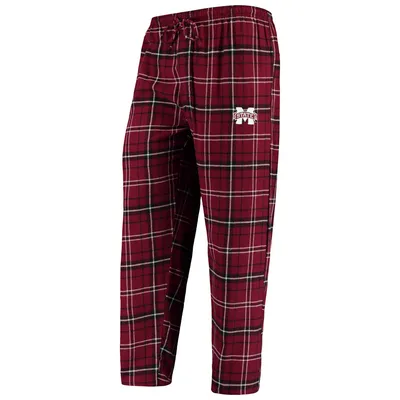 Mississippi State Bulldogs Concepts Sport Ultimate Flannel Pants - Maroon/Black