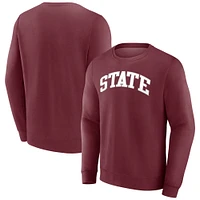 Men's Fanatics Maroon Mississippi State Bulldogs Short Name Pullover Sweatshirt