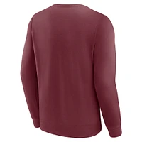 Men's Fanatics Maroon Mississippi State Bulldogs Short Name Pullover Sweatshirt