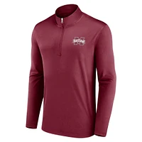 Men's Fanatics Maroon Mississippi State Bulldogs Underdog Mindset Quarter-Zip Top