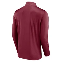 Men's Fanatics Maroon Mississippi State Bulldogs Underdog Mindset Quarter-Zip Top