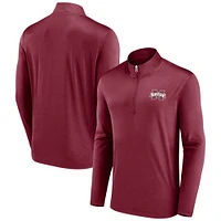 Haut à quart de zip Fanatics marron Mississippi State Bulldogs Underdog Mindset pour hommes