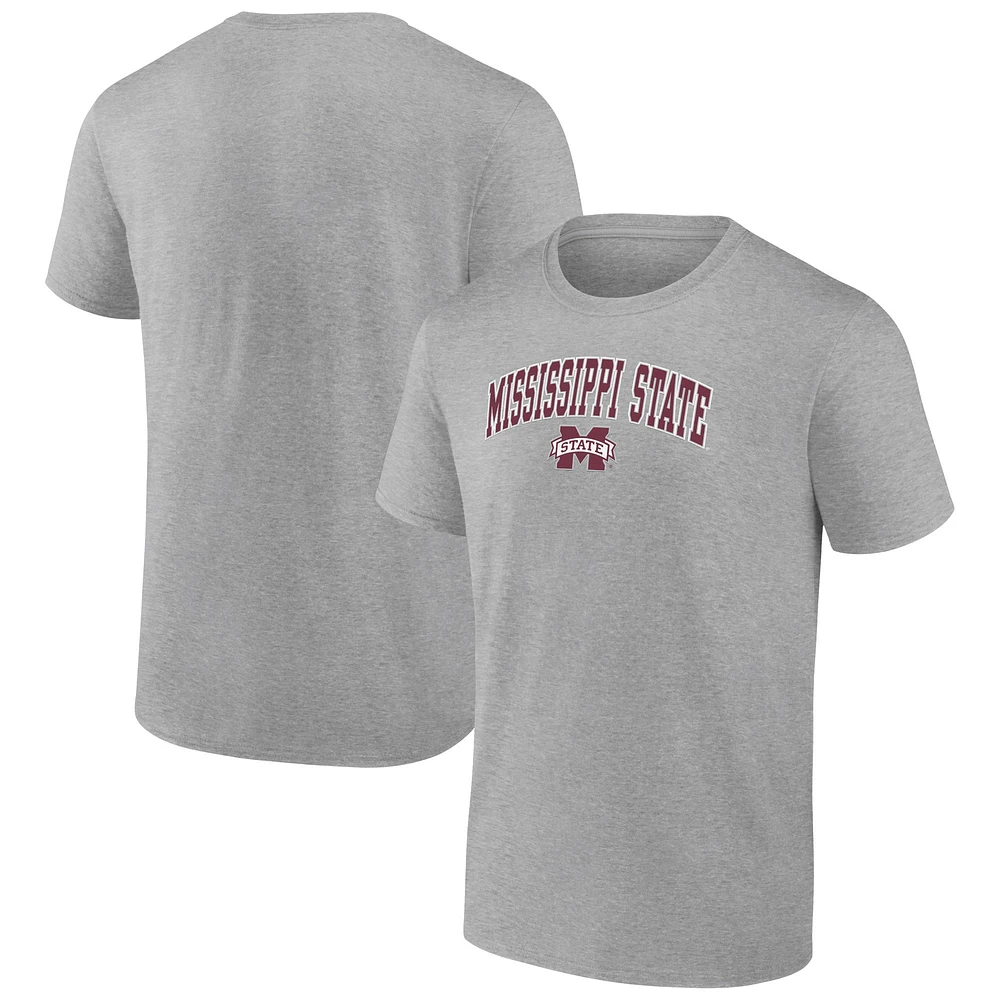 T-shirt du campus des Bulldogs de l'État Mississippi Fanatics Steel pour hommes