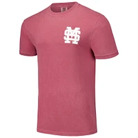 T-shirt de baseball pour hommes, couleurs confortables, marron, Mississippi State Bulldogs