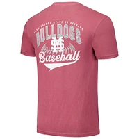 T-shirt de baseball pour hommes, couleurs confortables, marron, Mississippi State Bulldogs