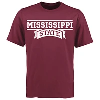 T-shirt Mallory pour homme, couleur bordeaux, Mississippi State Bulldogs