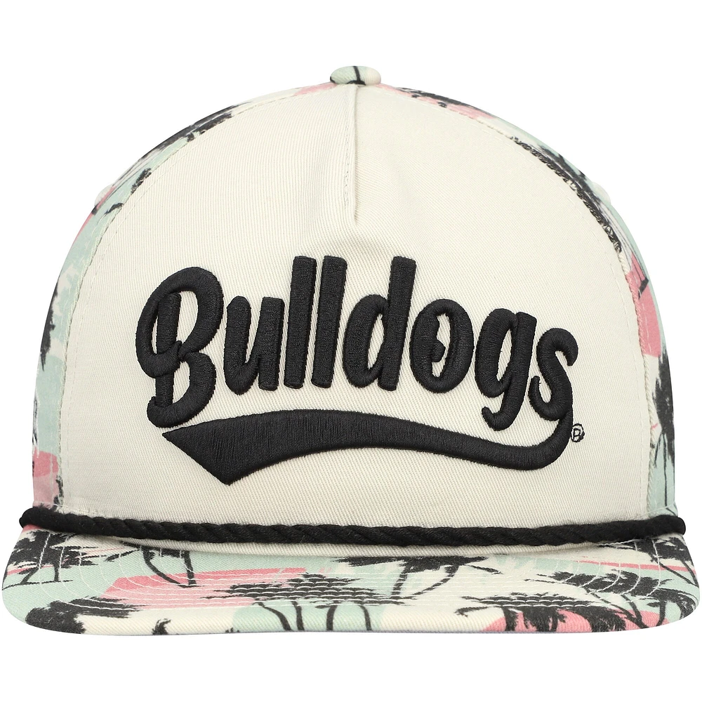 Casquette Snapback New Era Mississippi State Bulldogs crème pour homme