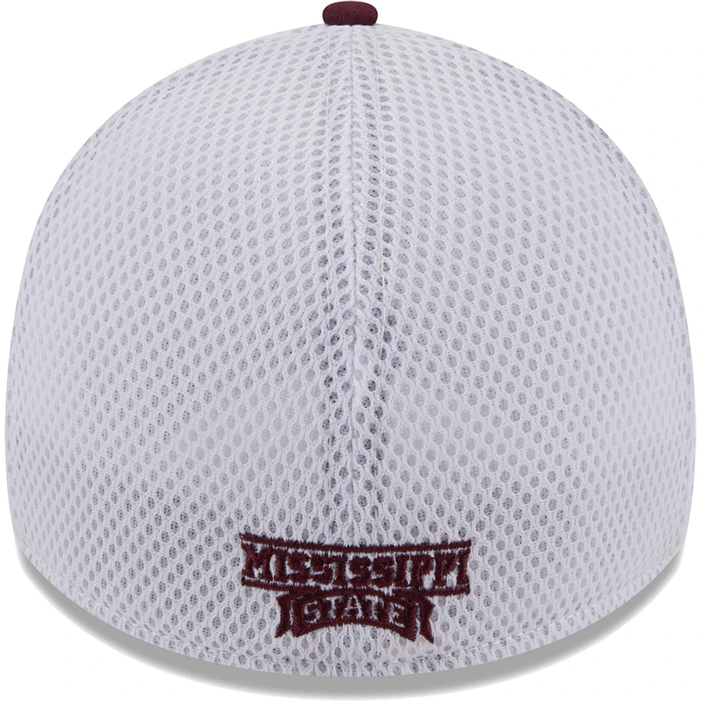 Men's New Era Maroon Mississippi State Bulldogs Neo 39THIRTY Flex Hat