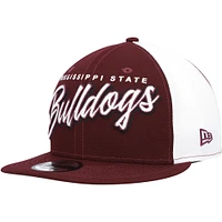 Men's New Era  Maroon Mississippi State Bulldogs Outright 9FIFTY Snapback Hat