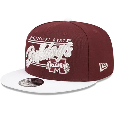 Mississippi State Bulldogs New Era Team Script 9FIFTY Snapback Hat - Maroon