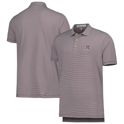 Polo Performance Peter Millar Bulldogs du Mississippi State Jubilee Stripe pour homme