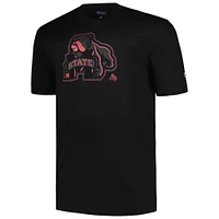 Profil pour homme Noir Mississippi State Bulldogs Big & Tall Pop T-Shirt