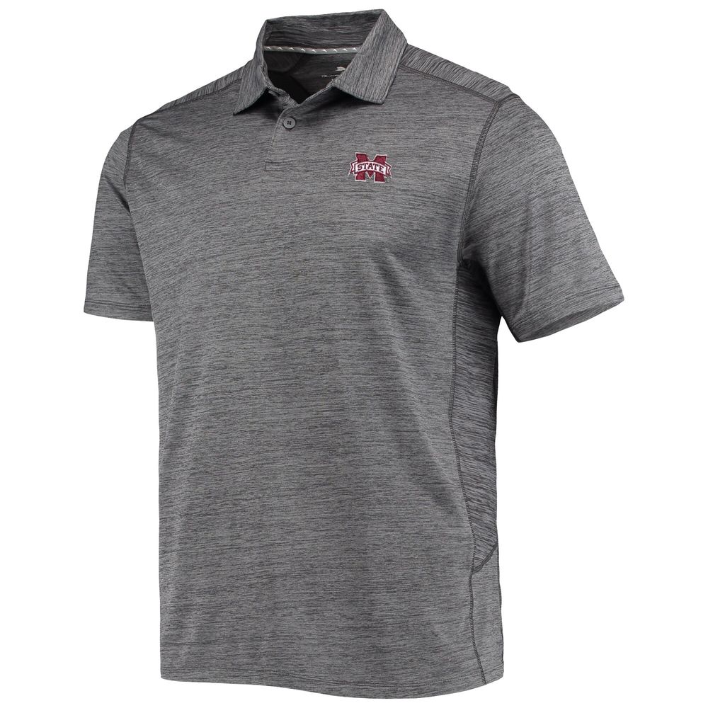 Men's Tommy Bahama Gray Mississippi State Bulldogs Delray IslandZone Polo