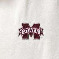 Men's Tommy Bahama White Mississippi State Bulldogs Tropic Isles Camp Button-Up Shirt