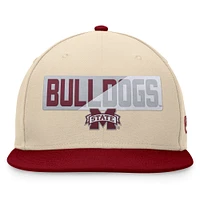 Casquette Snapback Goalaso Top of the World kaki pour hommes des Bulldogs de l'État du Mississippi