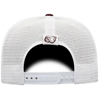 Casquette Snapback Top of the World Mississippi State Bulldogs marron/blanc pour homme