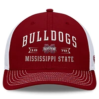 Casquette réglable pour hommes Top of the World marron Mississippi State Bulldogs Carson Trucker