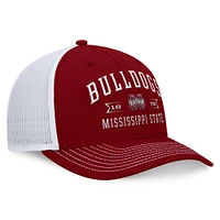 Casquette réglable pour hommes Top of the World marron Mississippi State Bulldogs Carson Trucker