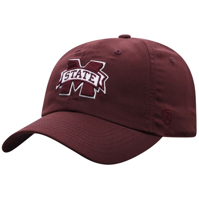 Casquette ajustable marron Mississippi State Bulldogs pour hommes Top of the World