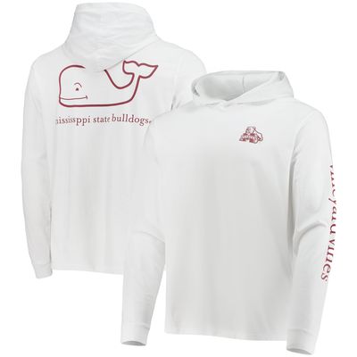 Vineyard Vines Men's Vineyard Vines White Louisville Cardinals Campus 2.0  Long Sleeve Hoodie T-Shirt