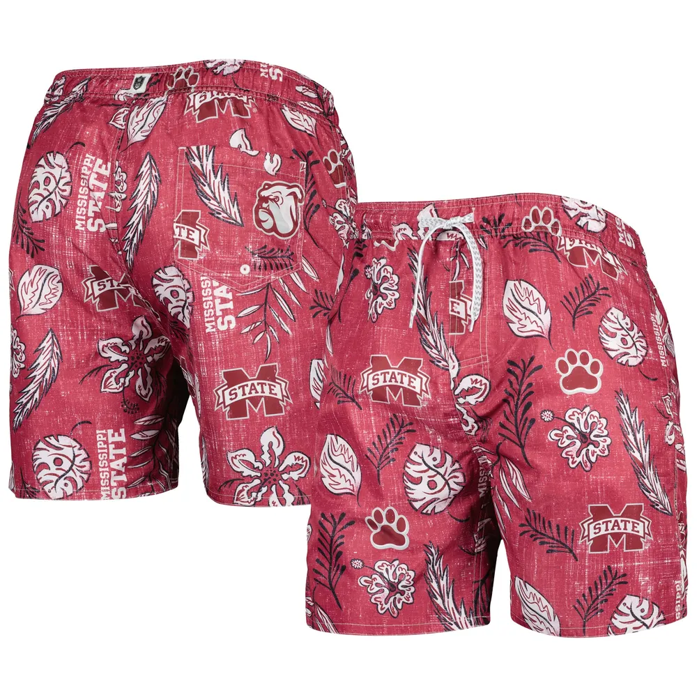 Wes and Willy Men's Florida State University Floral Swim Trunks