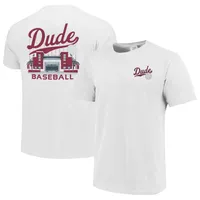 T-shirt blanc de couleur confortable pour hommes des Bulldogs l'État du Mississippi Dude Stadium