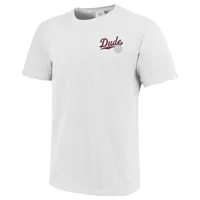 T-shirt blanc de couleur confortable pour hommes des Bulldogs l'État du Mississippi Dude Stadium