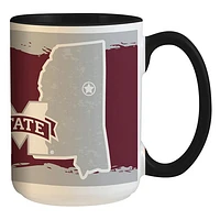 Bouledogues de l'État du Mississippi 15 oz. C'est votre tasse d'état d'esprit