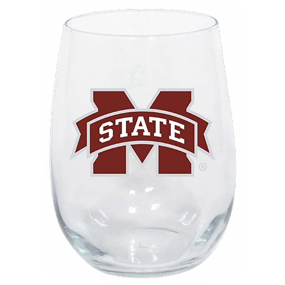 Mississippi State Bulldogs 15oz. Stemless Wine Glass