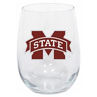 Mississippi State Bulldogs 15oz. Stemless Wine Glass