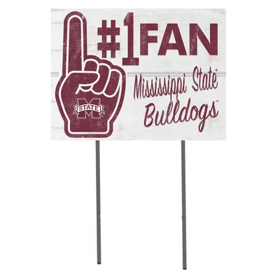 Mississippi State Bulldogs 18'' x 24'' #1 Fan Yard Sign