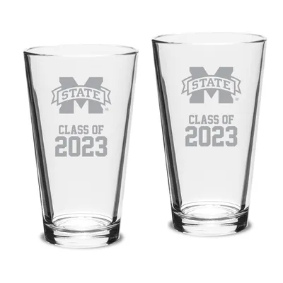 Mississippi State Bulldogs Class of 2023 16oz. 2-Piece Classic Pint Glass Set