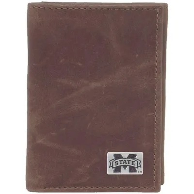 Mississippi State Bulldogs Leather Trifold Wallet with Concho