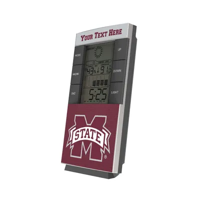 Mississippi State Bulldogs Personalized Digital Desk Clock