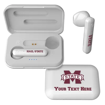 Mississippi State Bulldogs Personalized True Wireless Earbuds