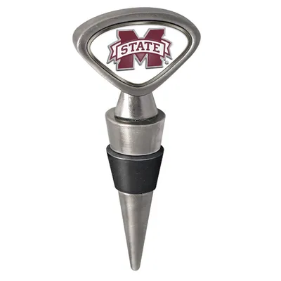 Mississippi State Bulldogs Wine Stopper - Silver