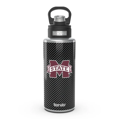 Bulldogs de l'État du Mississippi Tervis 32oz. Bouteille d'eau à large goulot en fibre de carbone