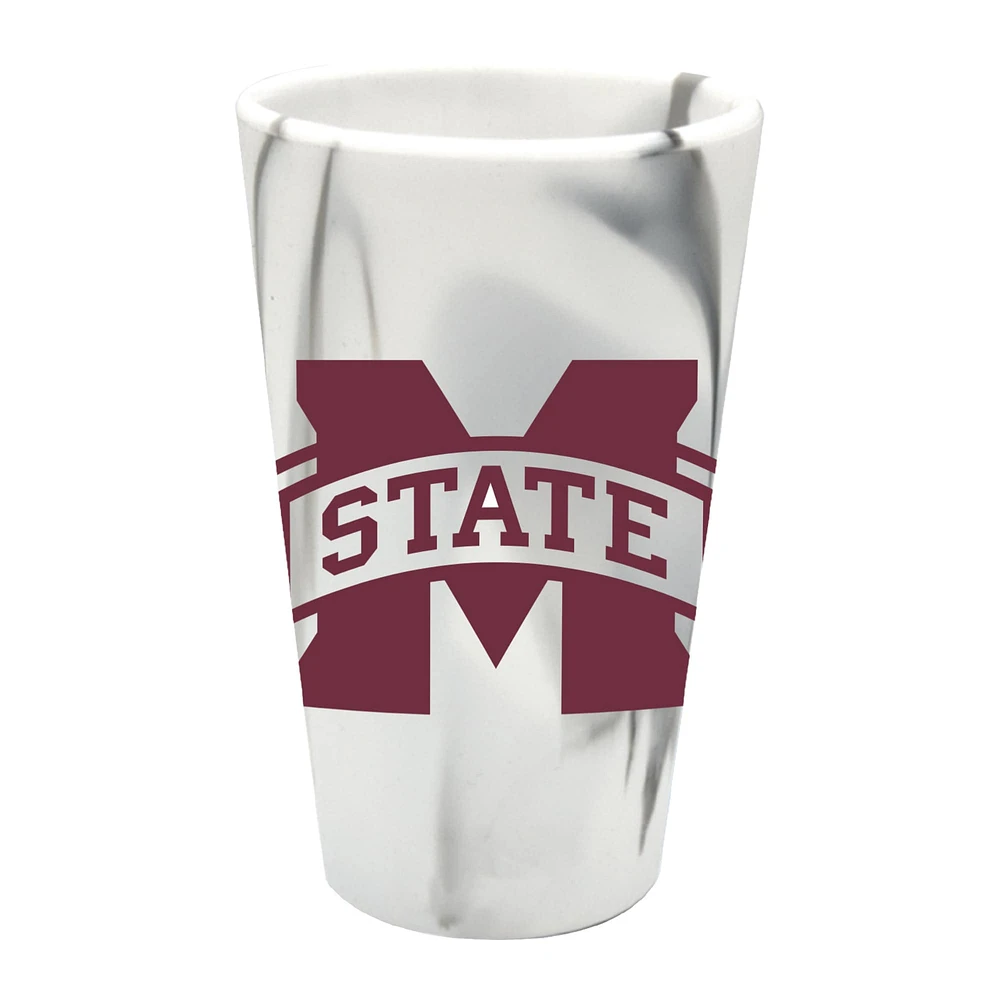 Verre à bière en silicone tendance WinCraft Mississippi State Bulldogs de 16 oz