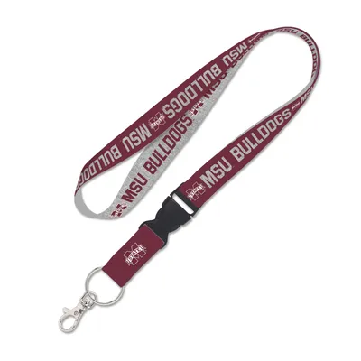 Mississippi State Bulldogs WinCraft Heathered Lanyard with Detachable Buckle