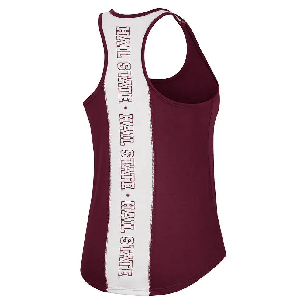 Débardeur Colosseum Mississippi State Bulldogs 10 jours à encolure dégagée et dos nageur pour femme