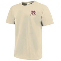 T-shirt Coquette pour femme, couleurs naturelles, motif Mississippi State Bulldogs