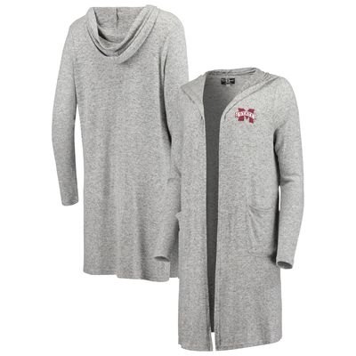 Boxercraft Women's Black/Heathered Gray Oregon Ducks Cropped Retro Jersey Long Sleeve T-Shirt Size: Medium