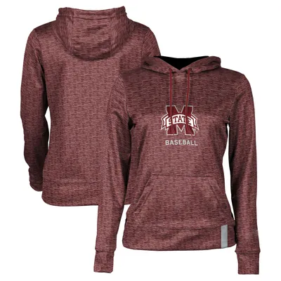 Mississippi State Bulldogs Women's Baseball Pullover Hoodie - Maroon