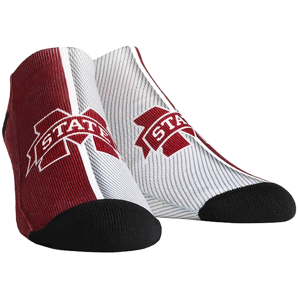 Women's Rock Em Socks Mississippi State Bulldogs Campus Stripe Ankle Socks