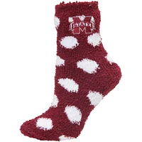 Chaussettes pour femmes ZooZatz Mississippi State Bulldogs Plush Dot