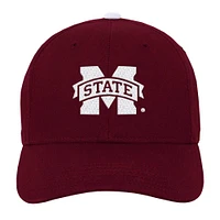 Youth Fanatics Maroon Mississippi State Bulldogs Logo Adjustable Hat