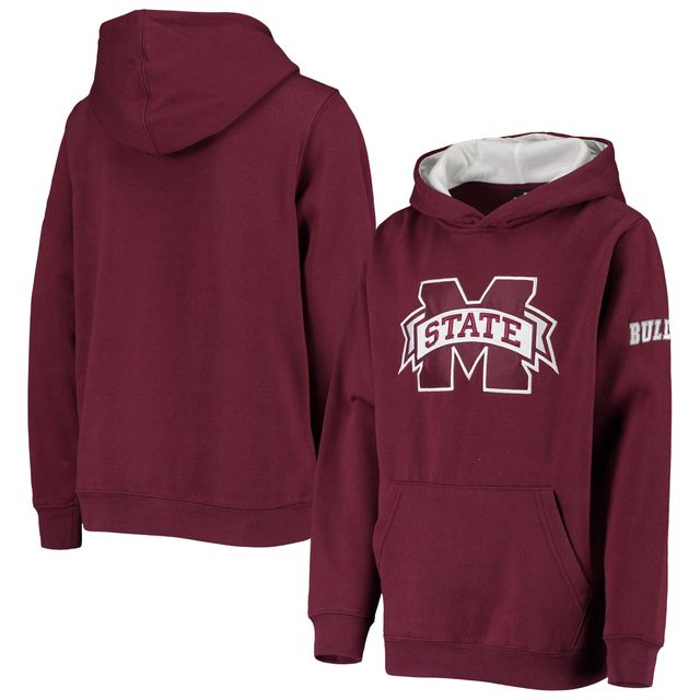 Sweat à capuche bordeaux Mississippi State Bulldogs Big Logo pour jeune