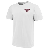 T-shirt blanc aux couleurs confortables hyperlocales des Bulldogs de l'État du Mississippi pour jeunes